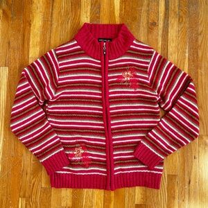 Striped and Beaded Sweater